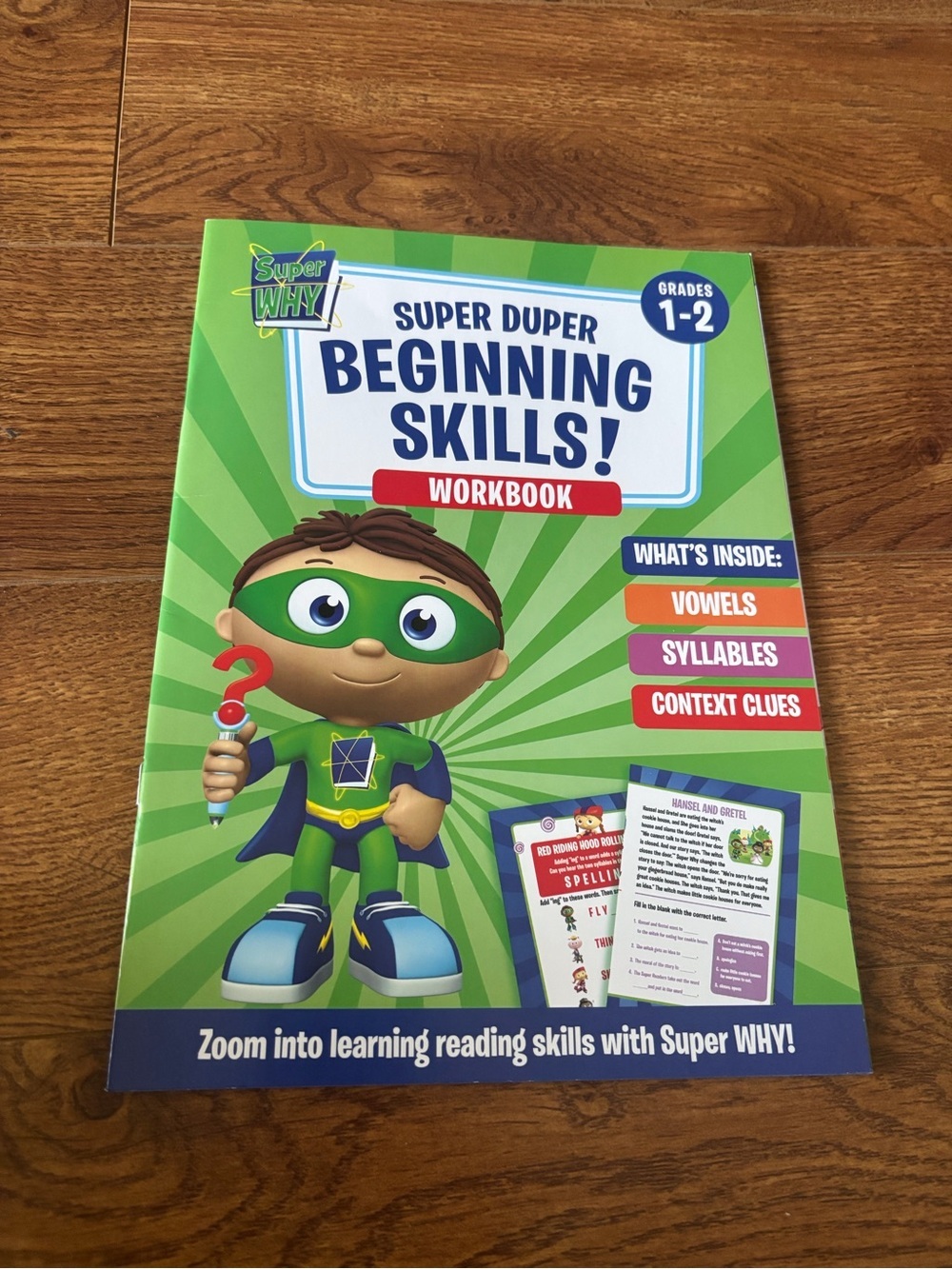 Super Duper Beginning Skills! Workbook Vowels, Syllables, Context Clues